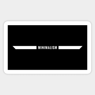 Single Lined Minimalism (white version) - Minimal DM Sticker